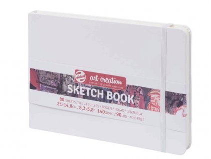 Talens Art Creation Sketch Book - skicák v bílé tvrdé vazbě 21x14,8cm 80 listů 140 g