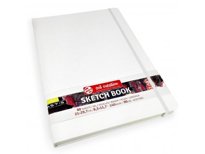 Talens Art Creation Sketch Book - skicák v bílé tvrdé vazbě 21x30 cm 80 listů 140 g