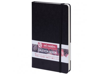 Talens Art Creation Sketch Book - skicák v černé tvrdé vazbě 13x21cm 80 listů 140 g