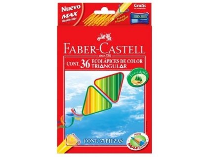 Trojhranné Pastelky Faber-Castell ECO 36 ks + ořezávátko