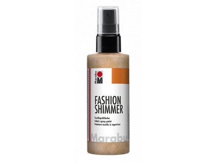 Třpytivá barva na textil ve spreji Fashion Shimmer 100 ml - oranžová meruňka 524