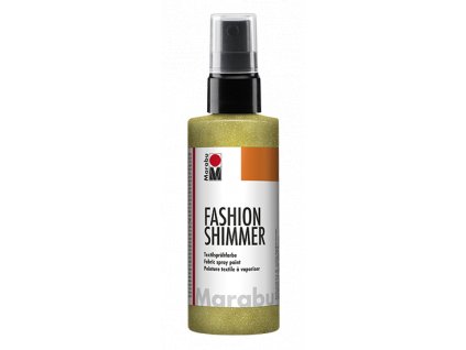 Třpytivá barva na textil ve spreji Fashion Shimmer 100 ml - žlutá citronová 520