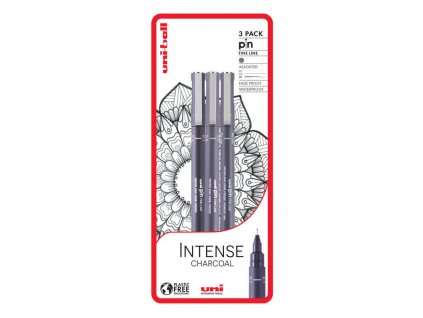 UNI PIN sada 3ks INTENSE CHARCOAL tm. šedé