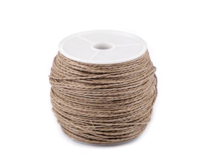 Lněný provázek Ø1 mm (Balení 1 ks, Varianta režná přírodní)