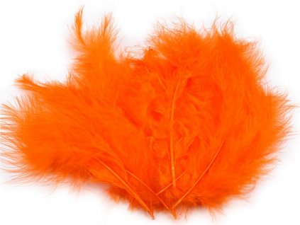 Pštrosí peří délka 9-16 cm (Balení 1 sáček, Varianta 1 oranžová)