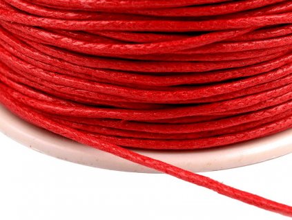 Šňůra bavlněná Ø0,8 mm voskovaná (Balení 1 ks, Varianta 5 růžová malinová)