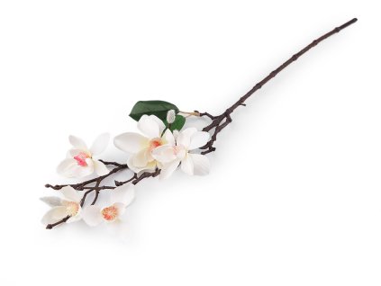 Umělá větvička magnolie (Balení 1 ks, Varianta 1 krémová nejsvět.)
