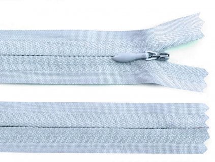 Spirálový zip skrytý No 3 délka 30 cm (Balení 1 ks, Varianta 330 modrá tmavá)