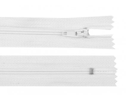 Spirálový zip No 3 délka 30 cm autolock (Balení 1 ks, Varianta 101 bílá)