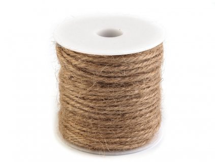 Jutový provázek Ø2,5 mm (Balení 1 ks, Varianta režná přírodní)