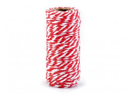 Bavlněná šňůra Ø1,5 mm (Balení 1 ks, Varianta 1 červená)