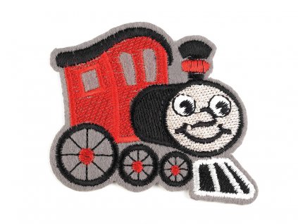 Nažehlovačka lokomotiva (Balení 1 ks, Varianta 2 modrá světlá)