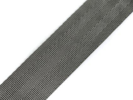 Hladký oboustranný popruh s leskem šíře 38 mm (Balení 1 m, Varianta 3 černá)
