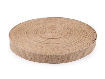 Jutový popruh šíře 25 mm (Balení 1 m, Varianta režná přírodní)