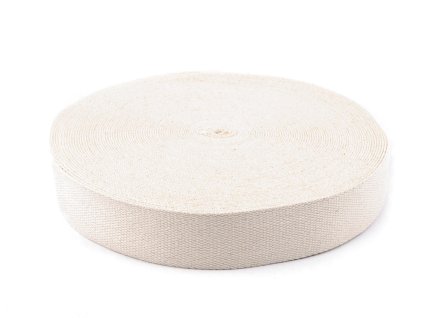 Bavlněný popruh šíře 40 mm (Balení 1 m, Varianta režná)