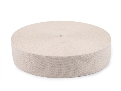Bavlněný popruh šíře 50 mm (Balení 1 m, Varianta režná)