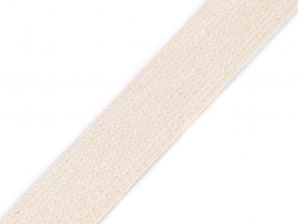 Bavlněný popruh šíře 25 mm (Balení 25 m, Varianta REZ00 režná světlá)