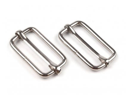 Posunovač na popruhy šíře 33 mm (Balení 10 ks, Varianta 1 nikl)