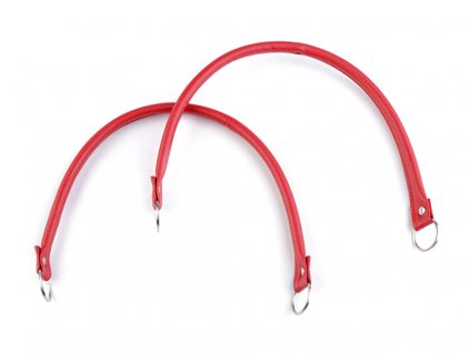 Koženková ucha na tašky délka 48-50 cm (Balení 2 ks, Varianta 1 béžová světlá nikl)
