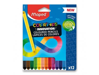 Maped Color’Peps Infinity, sada 12 ks inovativních bezdřevých pastelek