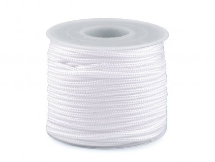 Padáková / oděvní šňůra Ø2,5 mm (Balení 25 m, Varianta 1 bílá)