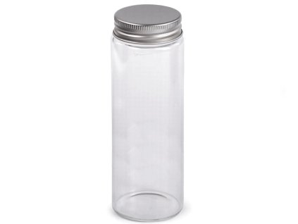 Skleněná lahvička se šroubovacím víčkem 47x120 mm (Balení 4 ks, Varianta transparent)