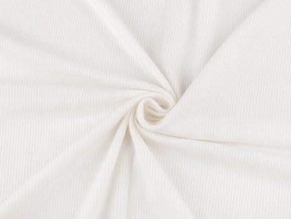 Úplet bavlněný žebrovaný (Balení 1 m, Varianta 1 Off White)