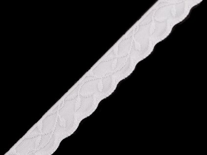 Pruženka jemná lemovací zdobená šíře 11 mm (Balení 1 m, Varianta 1 Off White)