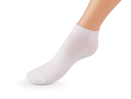 Bavlněné antibakteriální ponožky kotníkové unisex (Balení 1 pár, Varianta 1 (vel. 32-35) bílá)