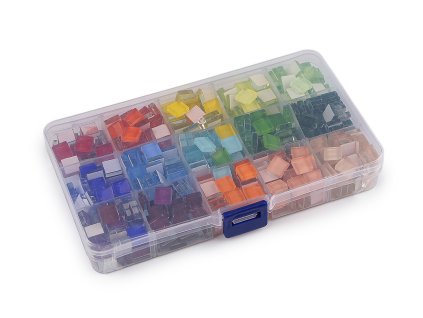 Mozaikové kamínky skleněné v boxu (Balení 1 ks, Varianta mix)
