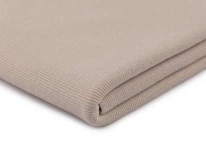 Úplet bambusový elastický žebrovaný - tunel (Balení 1 m, Varianta 1 béžová světlá)