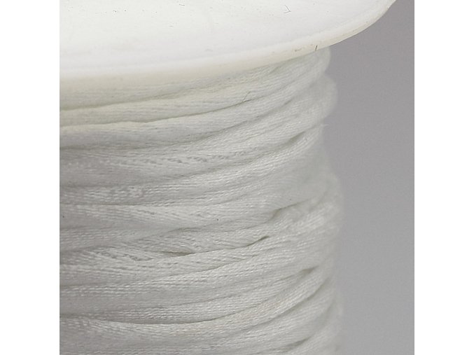 Polyesterová šňůra 1 mm bílá