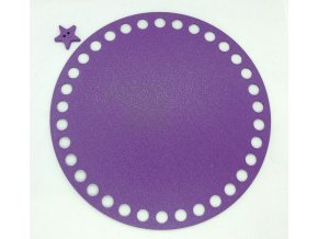 Plastové dno kruh 15cm, fialové