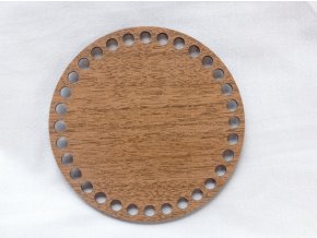 Dřevěný výřez kruh 15 cm ořech