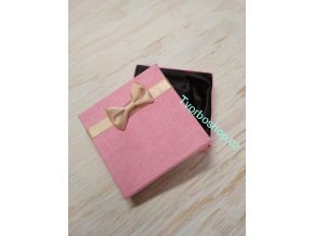 Dárková krabička s mašlí růžová