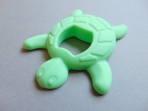 Silikonová želva sv. zelená