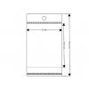 PP sáček s lepicí klopou a závěsem 6x10,5 cm (Balení 100 ks, Varianta transparent)