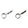 Přívěsek na klíče s karabinou a poutkem (Balení 5 ks, Varianta 2 nikl)