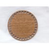 Dřevěný výřez kruh 25 cm ořech