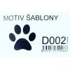 Plastová šablona Tlapka D002
