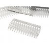 Hřeben kovový do vlasů 40x75 mm (Balení 4 ks, Varianta platina)