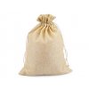 Dárkový pytlík 22x28 cm imitace juty (Balení 1 ks, Varianta 2 krémová světlá)