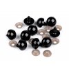 Oči s pojistkou 18 mm černé