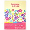 Barevné papíry Blok Happy Color Deco Summer A4 170 g 20 listů