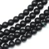 Black stone frosted 8 mm