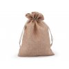 Dárkový pytlík 12,5x17,5 cm imitace juty (Balení 1 ks, Varianta 1 šedá perlová)