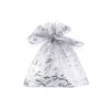 Dárkový pytlík 7x10 cm organza s lurexem (Balení 5 ks, Varianta 2 zlatá sv.)