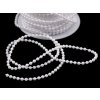 Perlový řetěz Ø3 mm sněhově bílá (Balení 3 m, Varianta bílá sněhová)