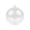 Plastová koule Ø8,5 cm dvoudílná (Balení 2 ks, Varianta 1 transparent)