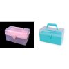 Plastový box / kufřík (Balení 1 ks, Varianta 1 růžová sv.)